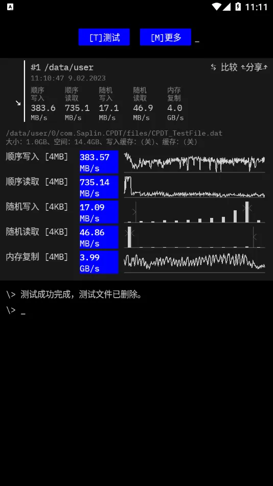 Cross Platform Disk Test(磁盘性能测试)截图