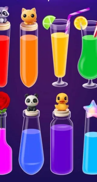 彩色倒水(液体解谜游)