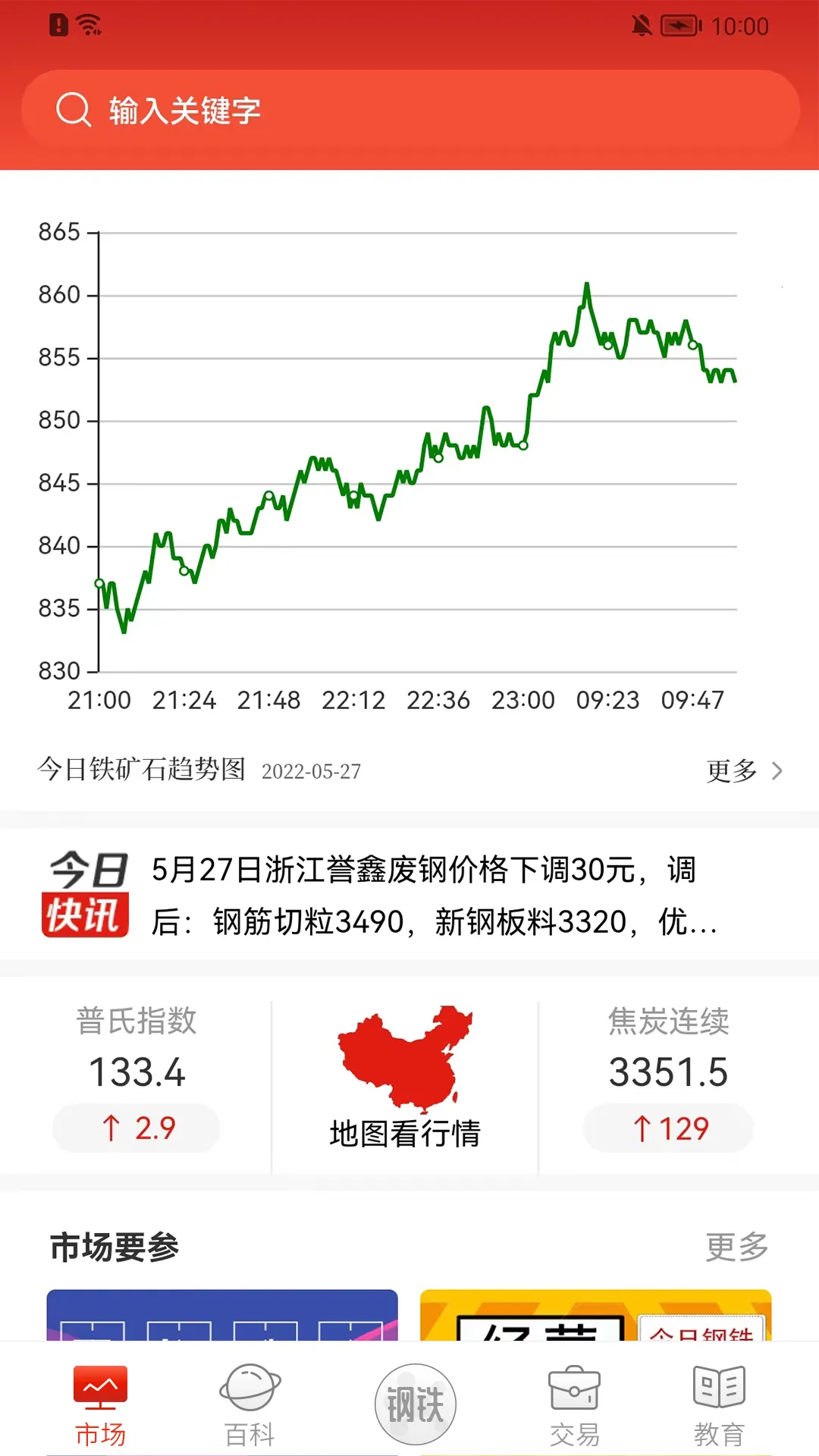 今日钢铁(钢铁资讯台)截图
