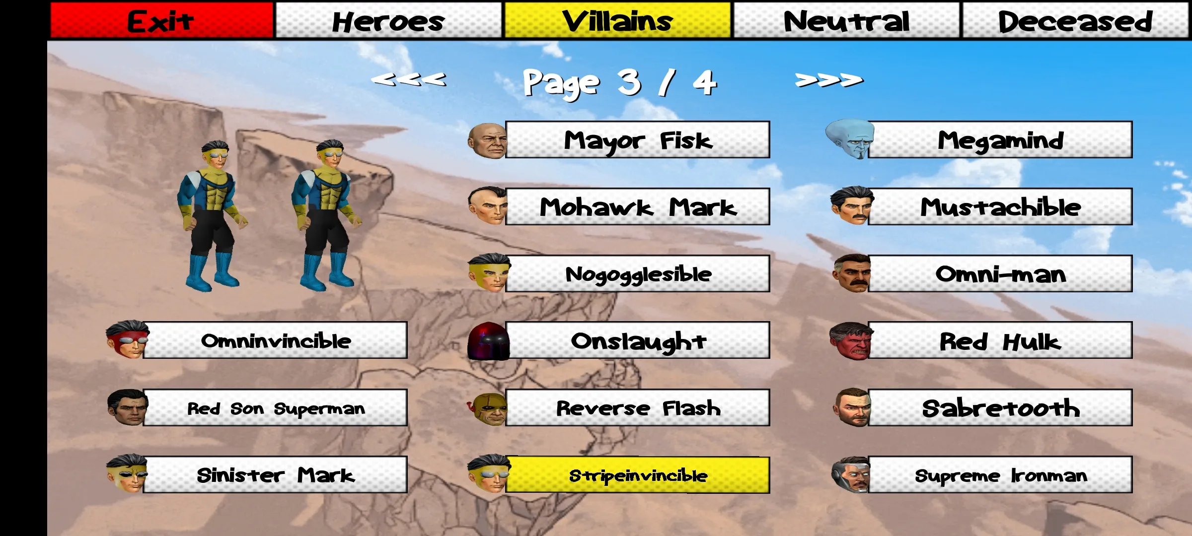 漫威VS无敌少侠(格斗对战游戏)截图