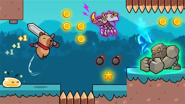 卡皮巴拉世界超级跑酷(卡皮跑酷游戏)截图