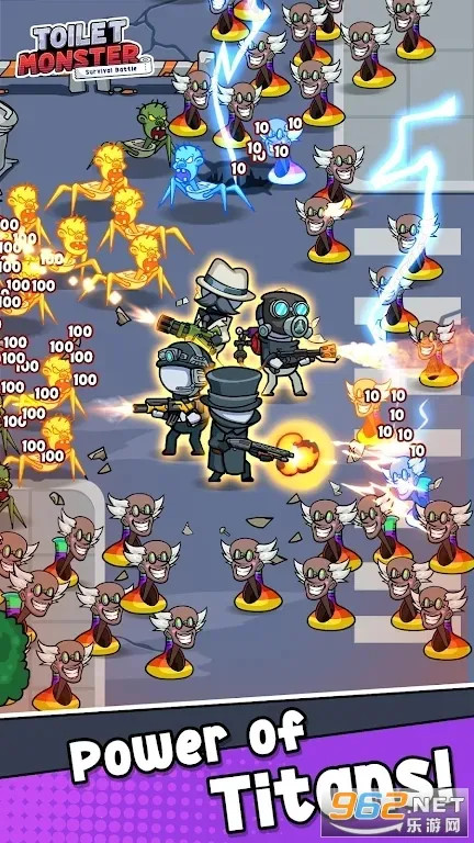 马桶人生存之战(马桶人战斗手游)截图