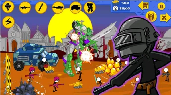 火柴人现代全面战争(火柴人战争游戏)截图