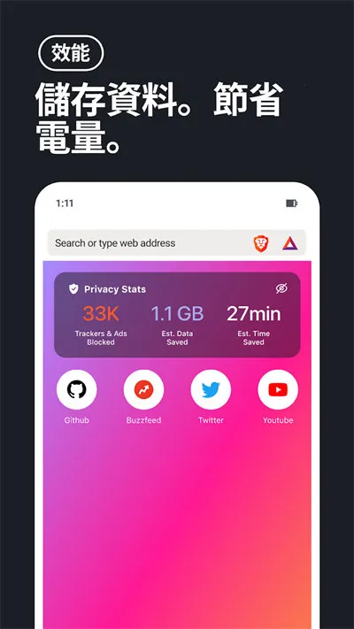 brave浏览器截图