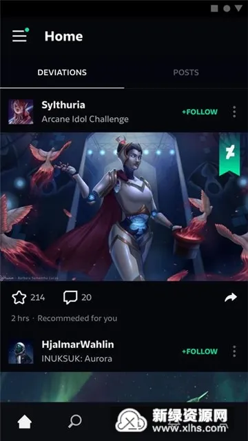 DeviantArt(艺术交流平台)截图