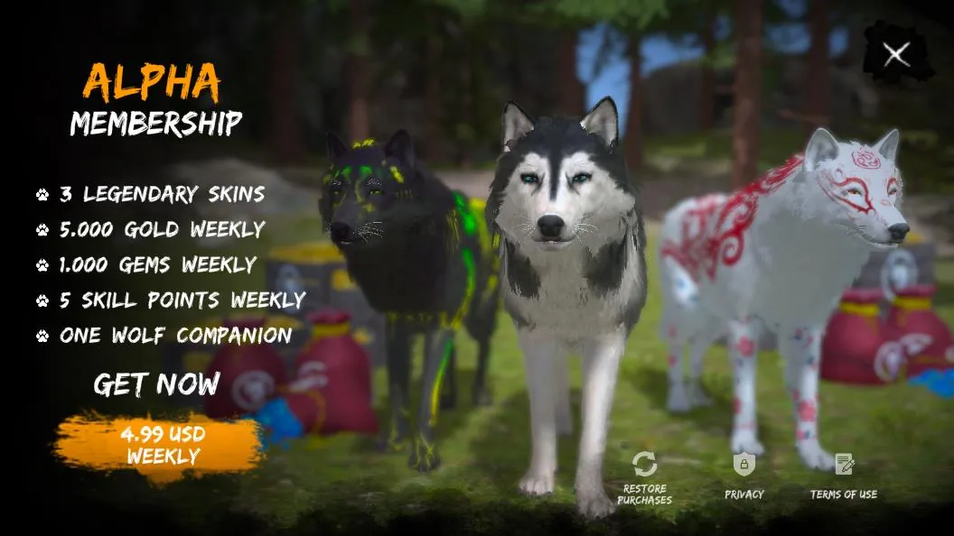 阿尔法野狼生存模拟器截图