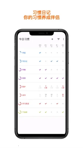 今日习惯截图