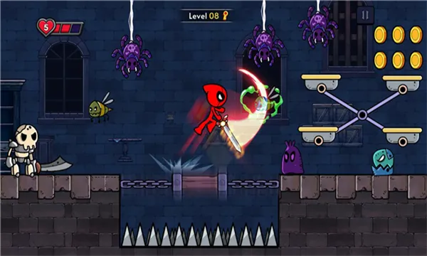 红色火柴人冒险截图