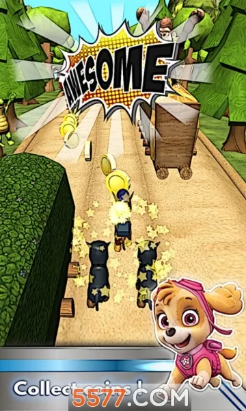 汪汪巡逻幼仔赛跑