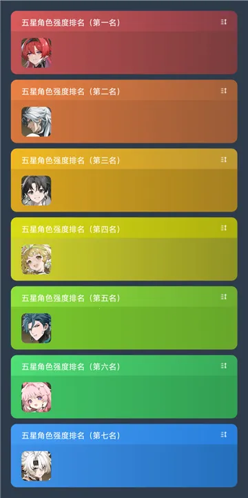 鸣潮角色排行模拟器2026官方最新版本截图