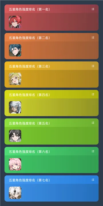 鸣潮角色排行模拟器2026官方最新版本截图