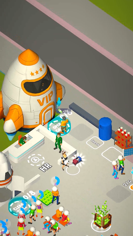 太空港大亨：放置经营截图