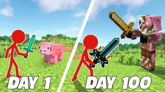 火柴人像素格斗截图