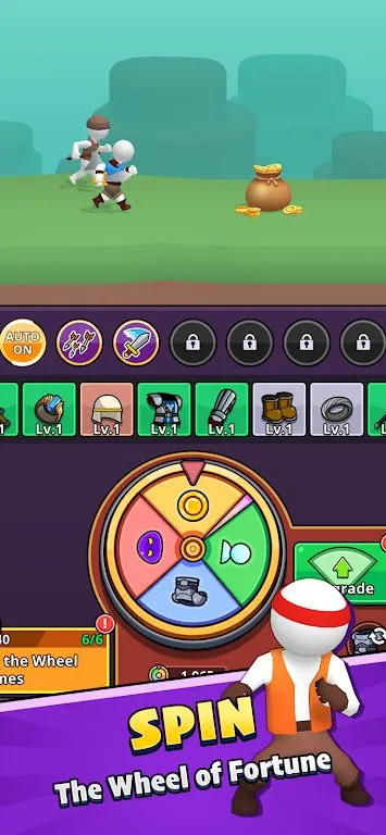 轮盘英雄(放置角色扮演游戏)截图