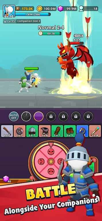 轮盘英雄(放置角色扮演游戏)截图