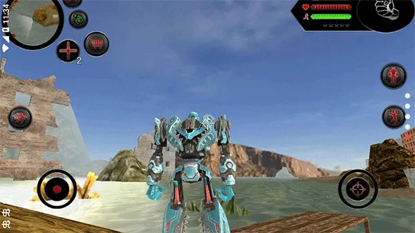 变形鲨鱼机器人无限金币钻石版截图