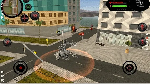 变形鲨鱼机器人无限金币钻石版