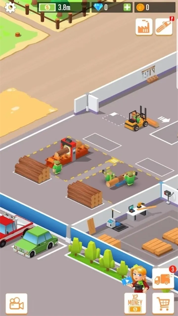 木材公司无限钻石破解版截图