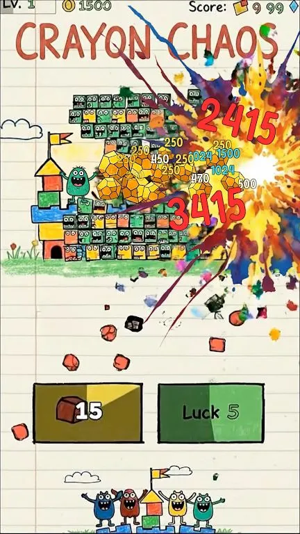 蜡笔防御战(Roguelike生存游戏)截图