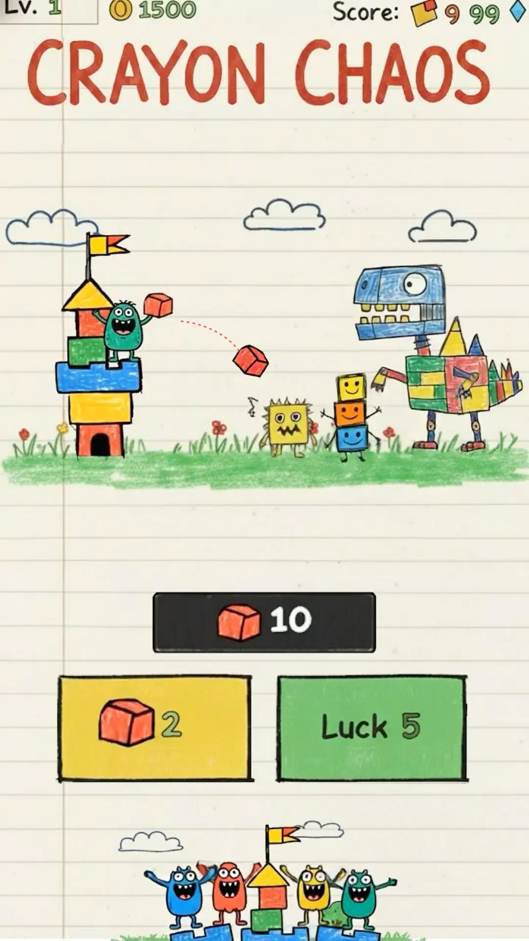 蜡笔防御战(Roguelike生存游戏)截图