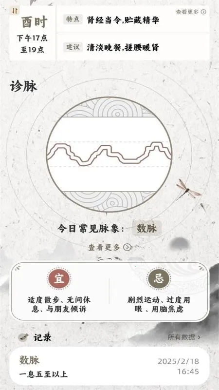 把脉MaiWatch(中医脉象监测软件)截图