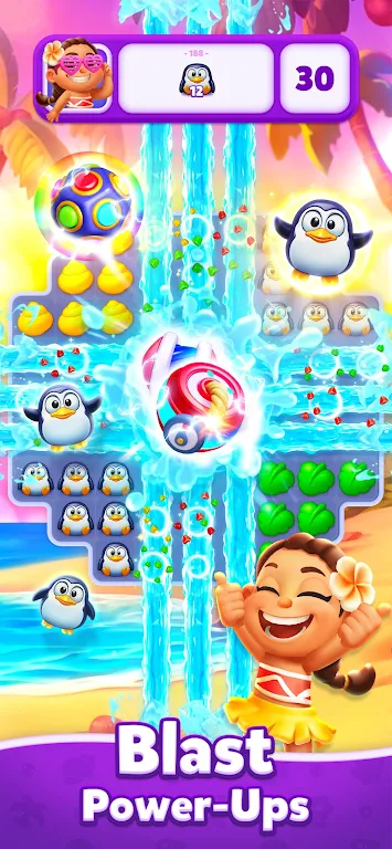 三消泡岛(三消冒险游戏)截图