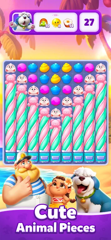 三消泡岛(三消冒险游戏)截图