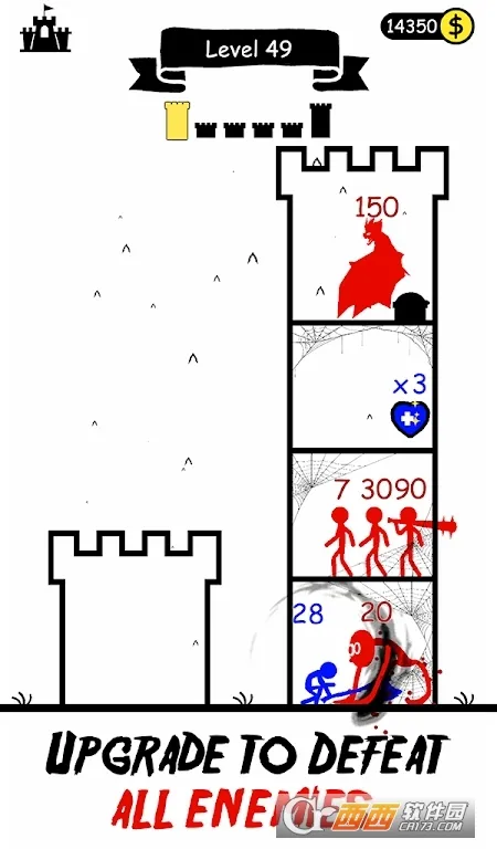 火柴人英雄塔防免广告截图