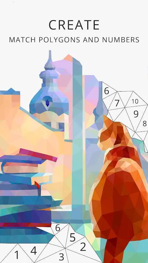 我的保利艺术日记(多边形益智游戏)截图