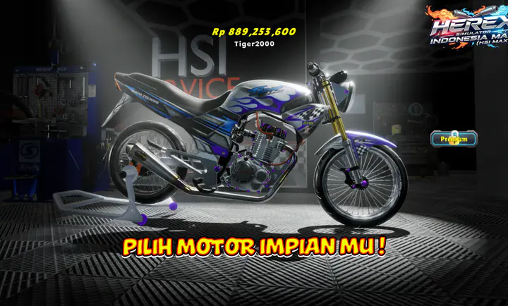 印尼摩托模拟器(摩托模拟游戏)截图