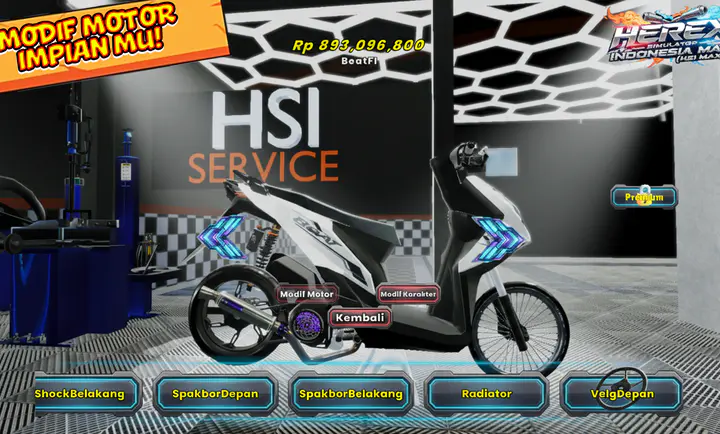 印尼摩托模拟器(摩托模拟游戏)截图