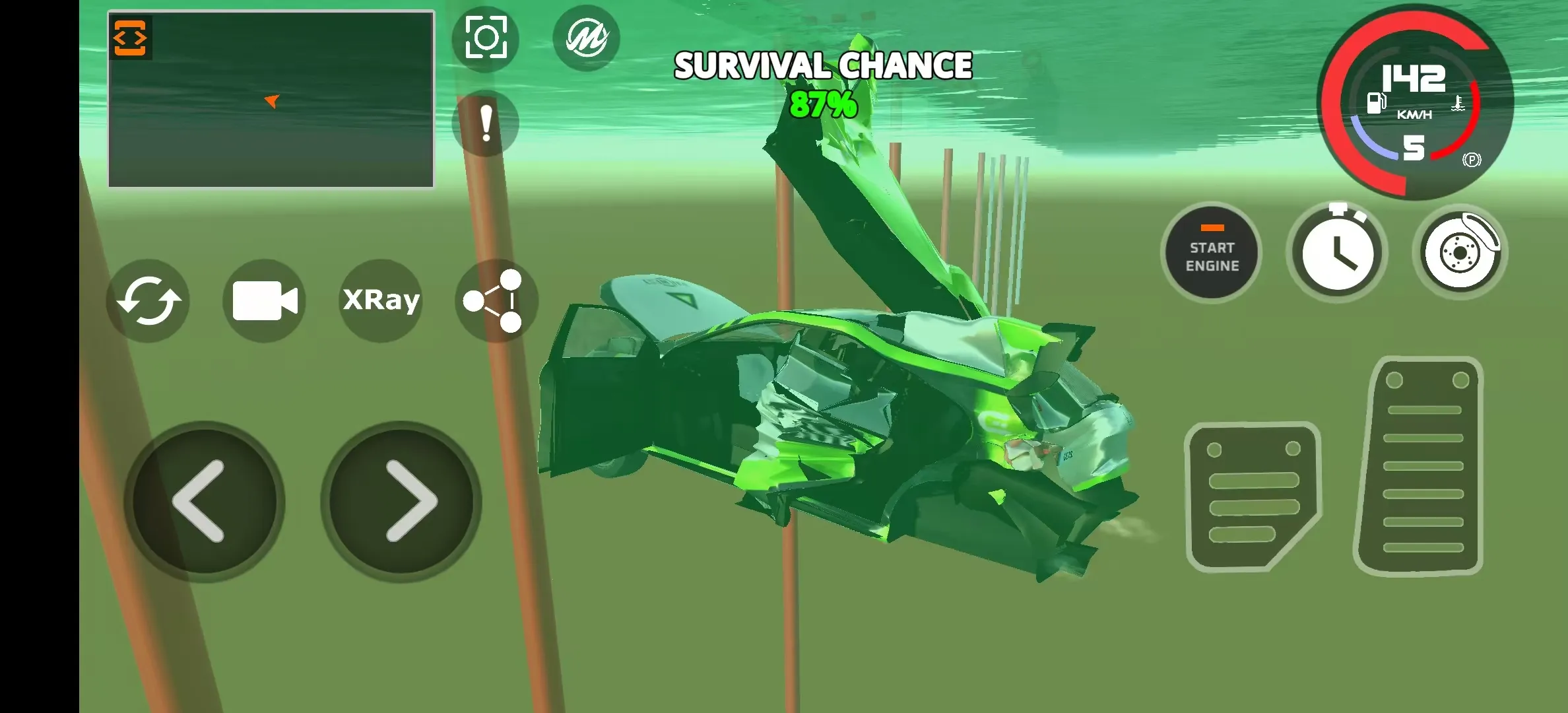 驾驶X车祸模拟器内置菜单截图