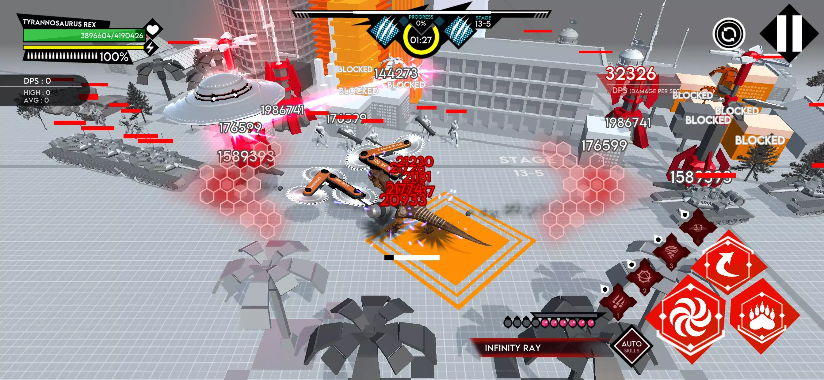 机械恐龙城市粉碎免广告2026最新版本截图