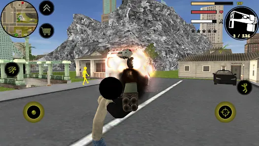 火柴人绳索英雄：起源大量金币最新手机版截图