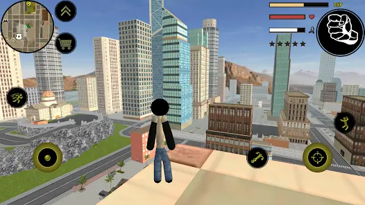 火柴人绳索英雄：起源大量金币最新手机版截图