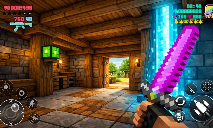 荒野猎手：像素枪战(像素生存射击游戏)截图