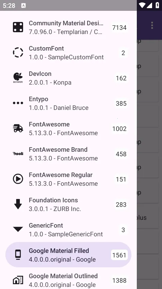 安卓图标库Android Iconics(图标更换工具)截图