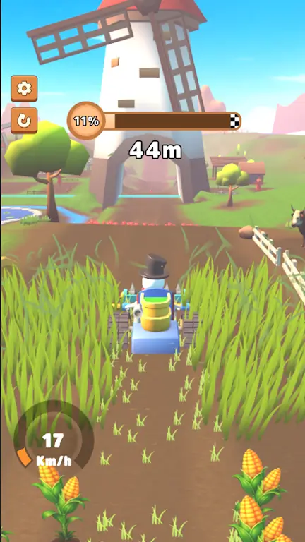 农场狂飙骑手3D(农场割草冒险游戏)截图