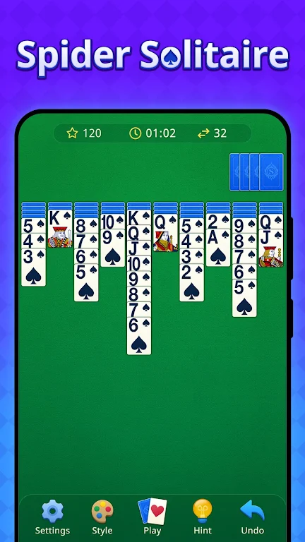 经典纸牌：蜘蛛接龙(纸牌游戏体验佳)截图