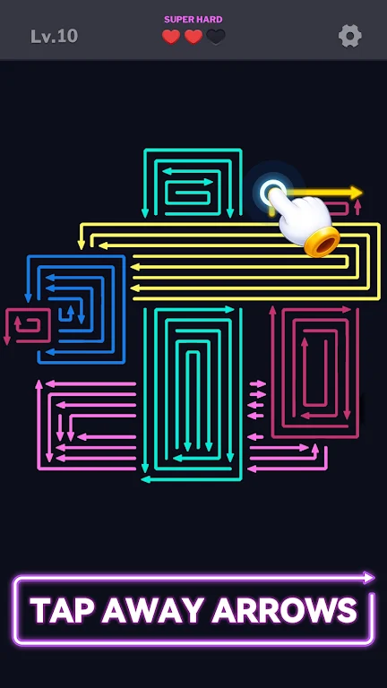 箭疯：点箭消除(箭头益智游戏)截图