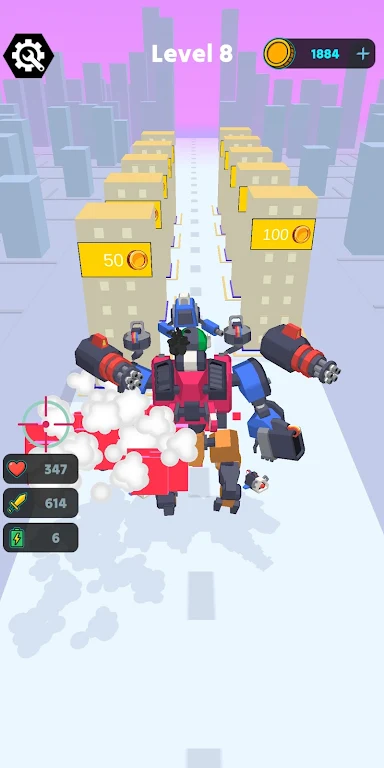 机甲组装冲突：狂奔(机甲战斗游戏)截图