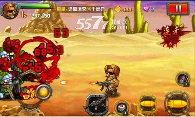 穿越僵尸火线合金弹头(僵尸射击游戏)截图