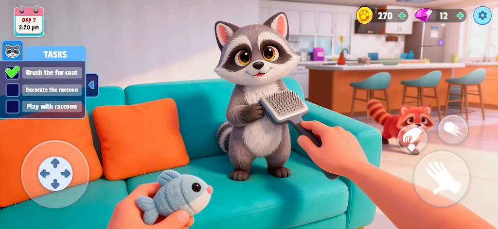 浣熊模拟器：我的宠物免内购2026最新版本截图