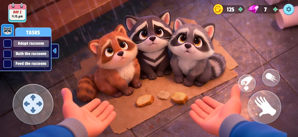 浣熊模拟器：我的宠物免内购2026最新版本截图