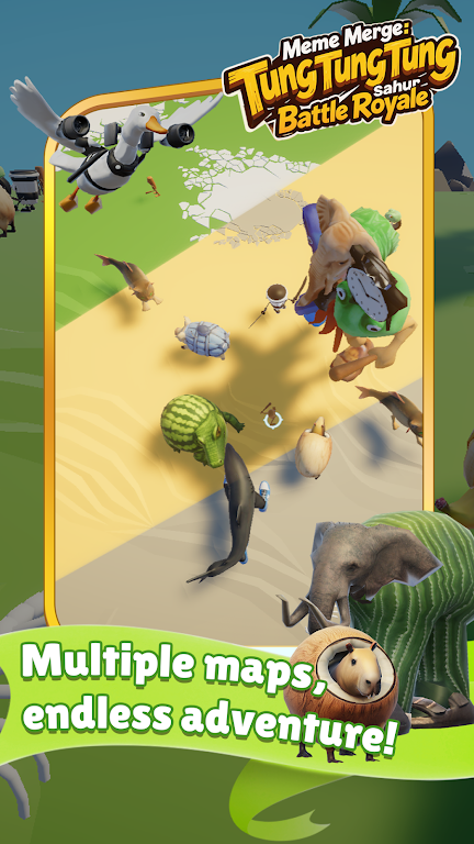 咚咚合成：斋月对决(表情包大乱斗游戏)截图