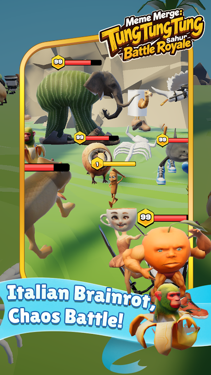 咚咚合成：斋月对决(表情包大乱斗游戏)截图