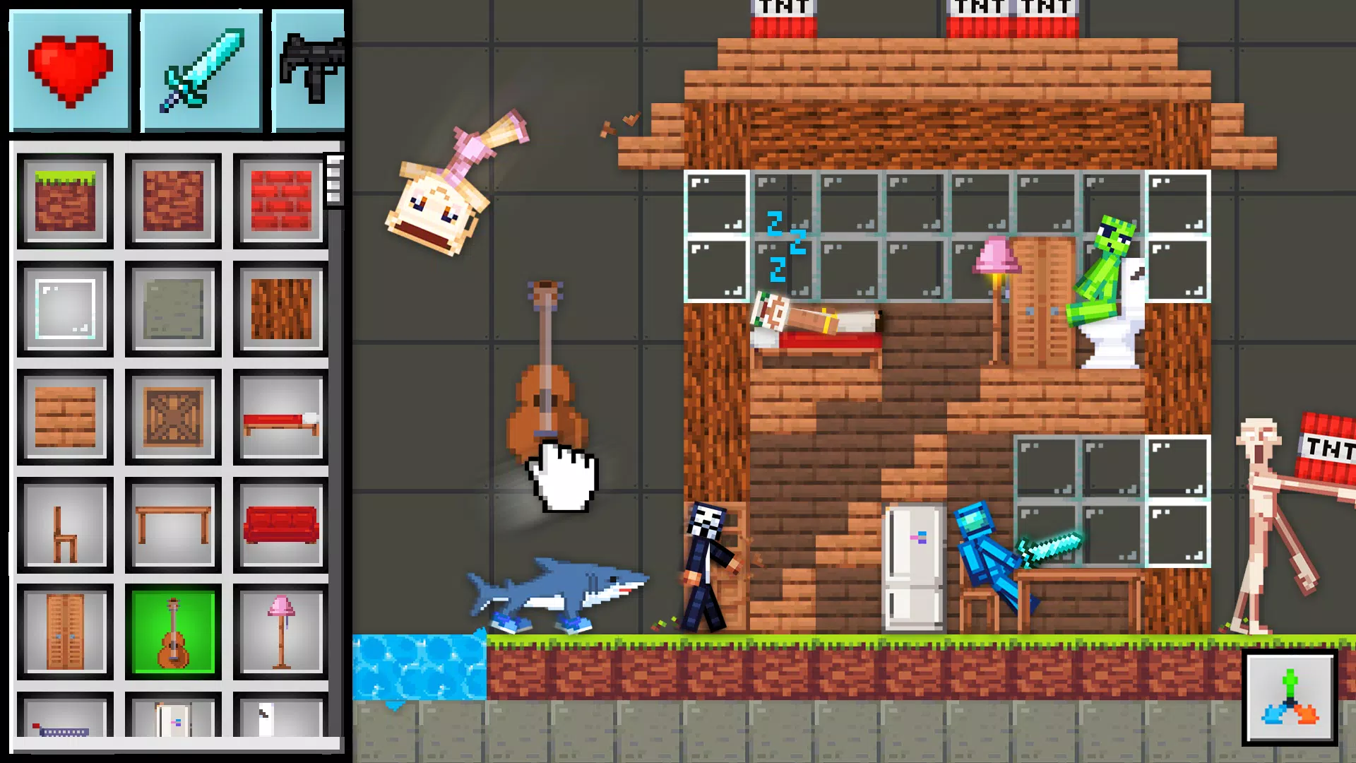 甜瓜工艺：布娃娃沙盒(物理沙盒游戏)截图