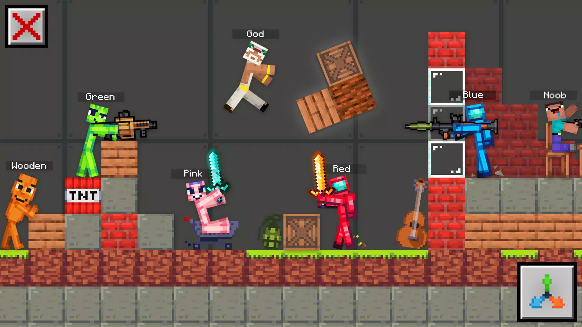 甜瓜工艺：布娃娃沙盒(物理沙盒游戏)截图