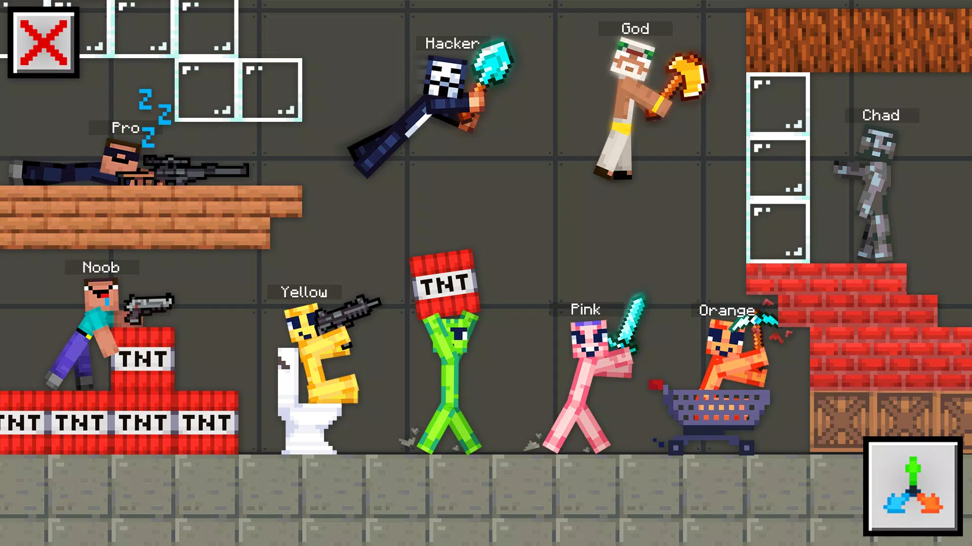 甜瓜工艺：布娃娃沙盒(物理沙盒游戏)截图