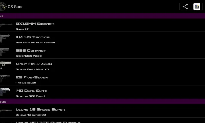 CS枪支(CS换弹音效)截图